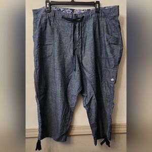 Faded Glory Women's Blue Capris